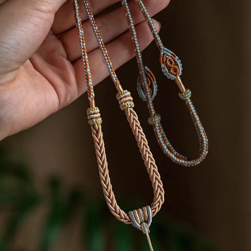 Moon Jewelry Fabric Necklaces Unisex-7