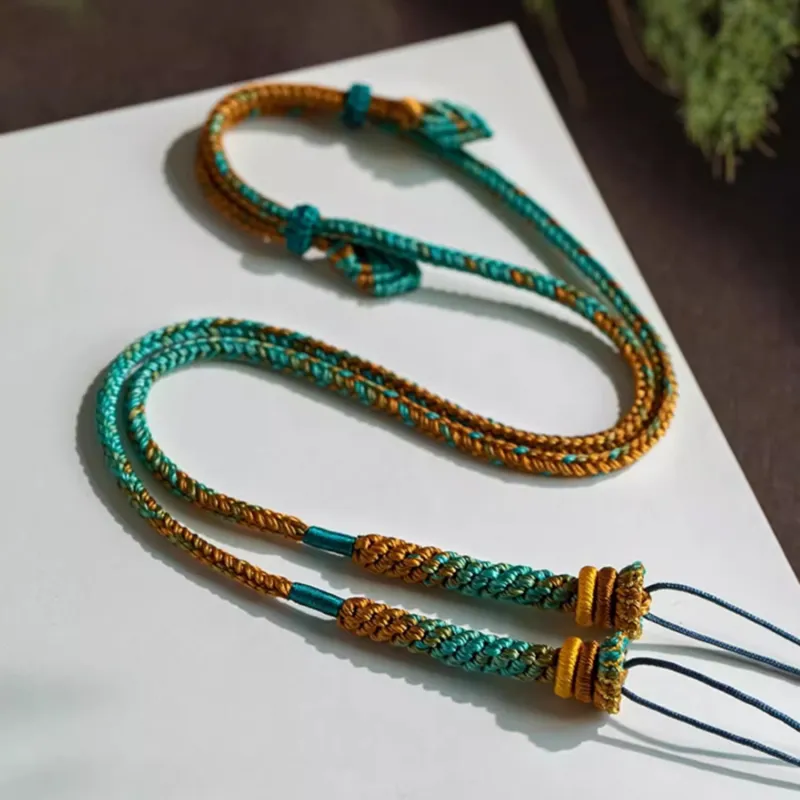 Moon Jewelry Braided String Necklaces Unisex-3