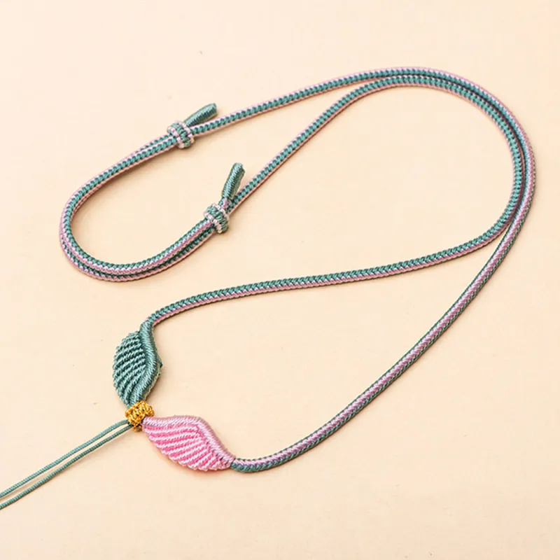 Moon Jewelry Braided String Necklaces Unisex-3