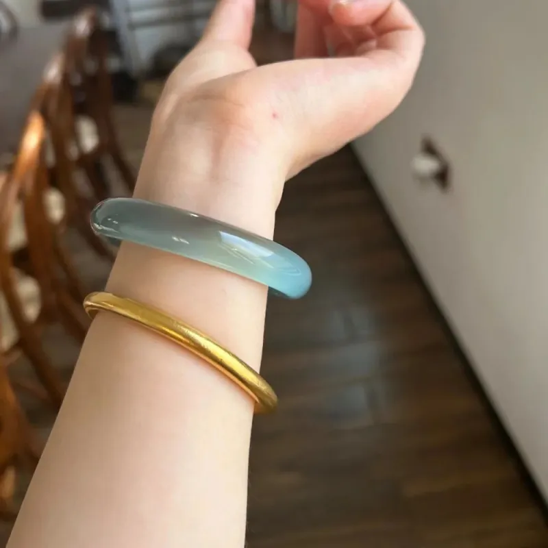 Moon Jewelry Agate Jade Bangles Women's-11