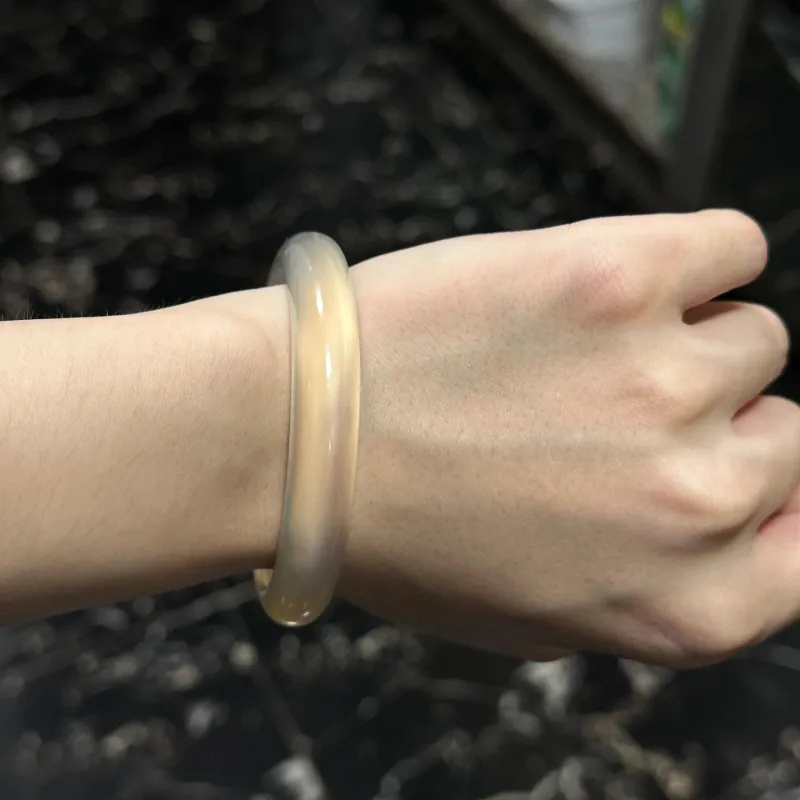 Moon Jewelry Agate Bangles Women's-15