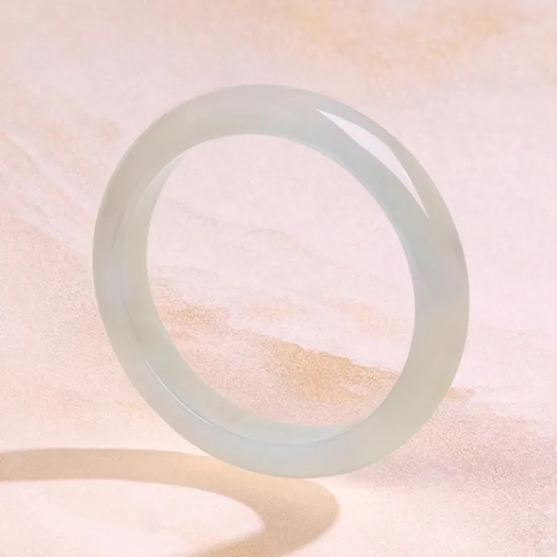 Moon Jewelry Natural Chalcedony Jade Bangles Unisex-3