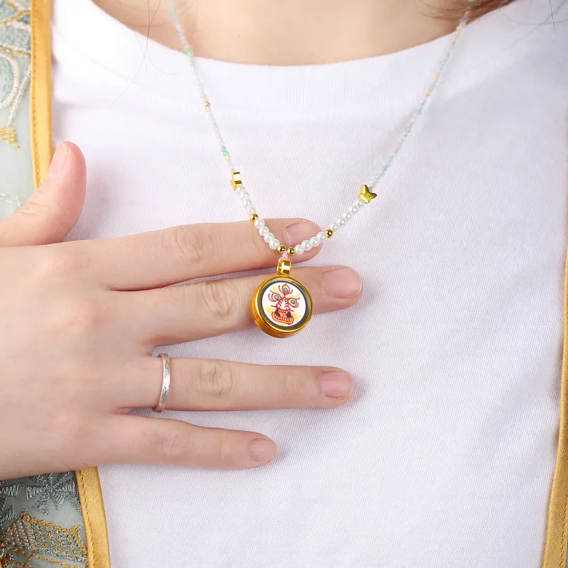 Moon Jewelry Alloy Necklaces Unisex-4