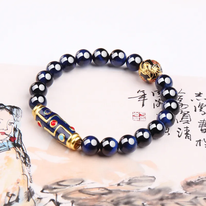 Moon Jewelry Tiger's Eye Stone Jade Bracelets Unisex-1