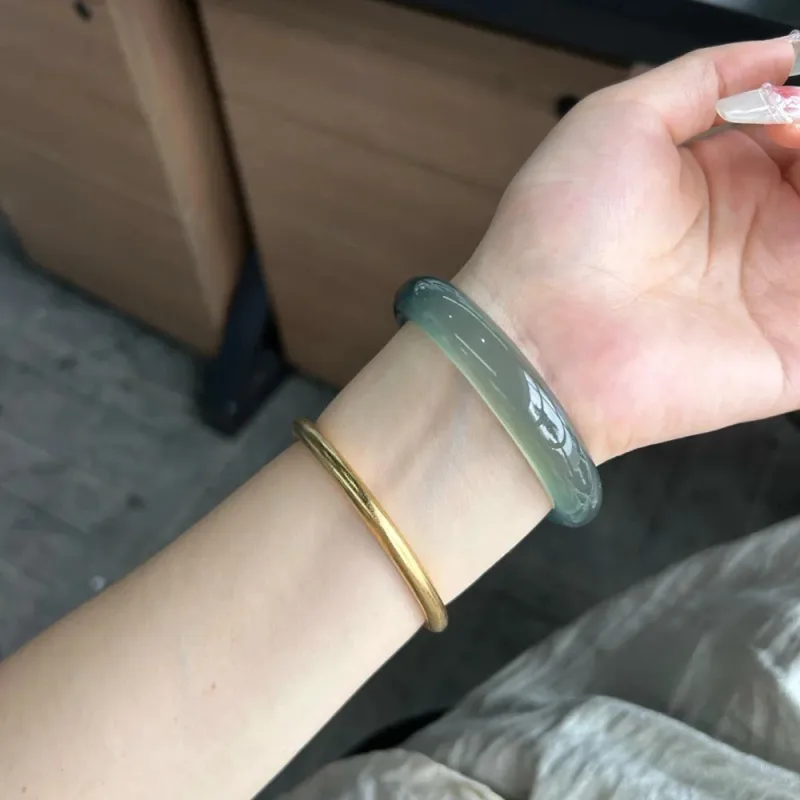 Moon Jewelry Agate Jade Bangles Women's-4