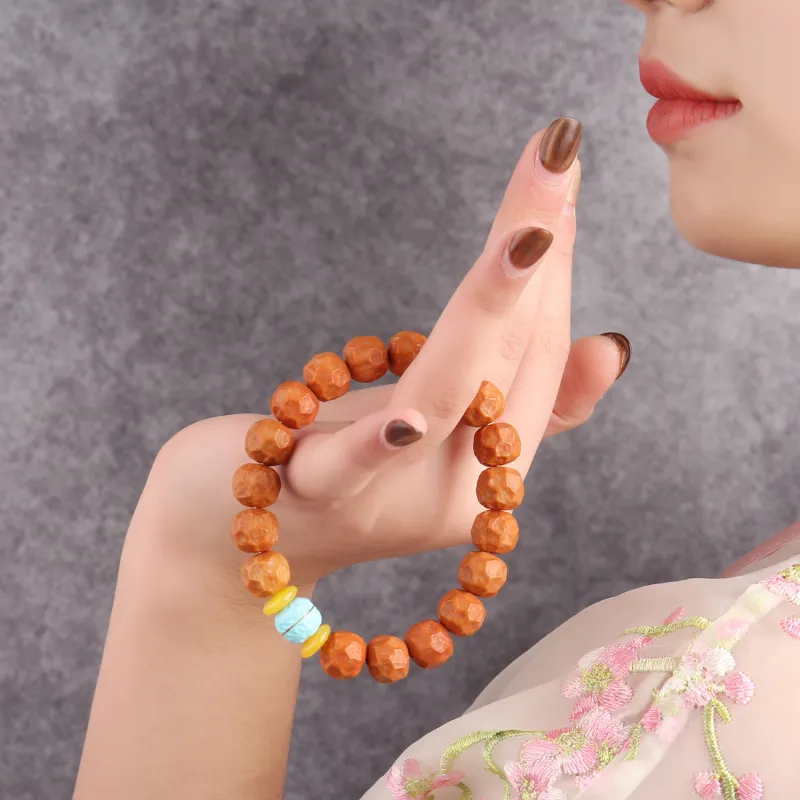 Moon Jewelry Monkey Head Walnut Bracelets Unisex-3