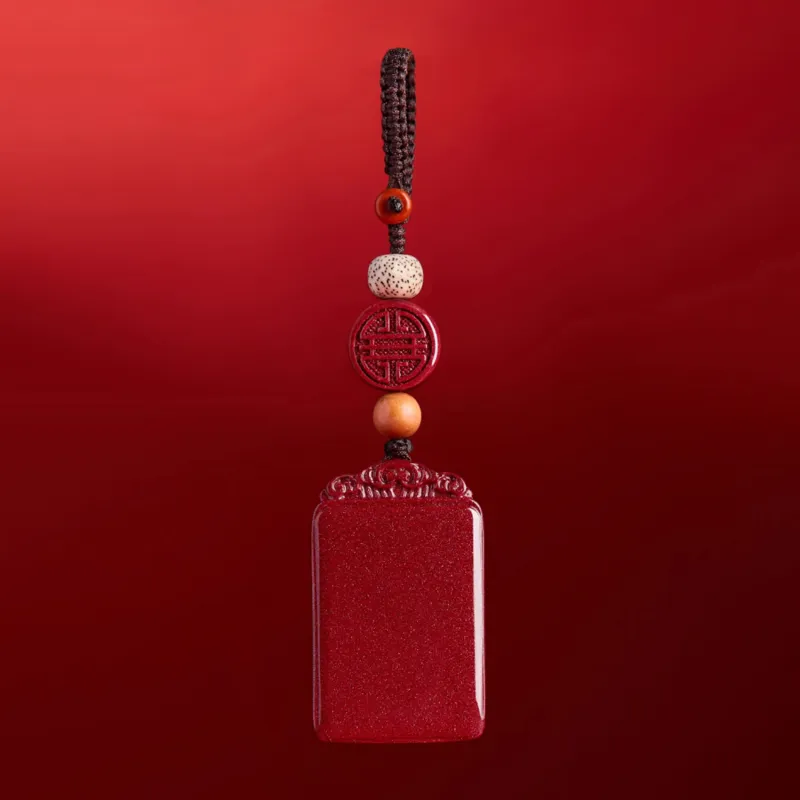 Moon Jewelry Reconstructed Cinnabar Keychains Unisex-1