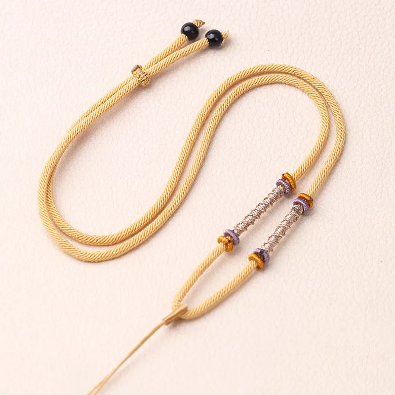 Moon Jewelry Braided String Necklaces Unisex-11