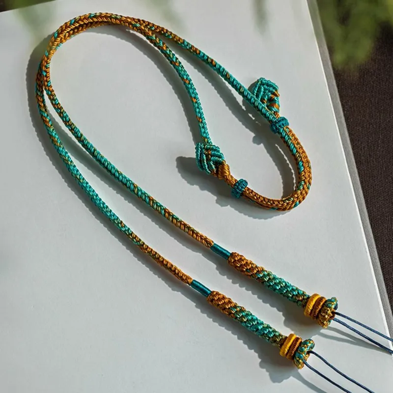 Moon Jewelry Braided String Necklaces Unisex-4