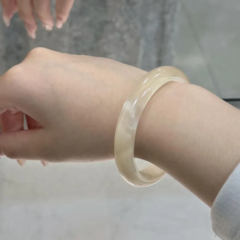 Moon Jewelry Glass Cat Eye Bangles Unisex-4