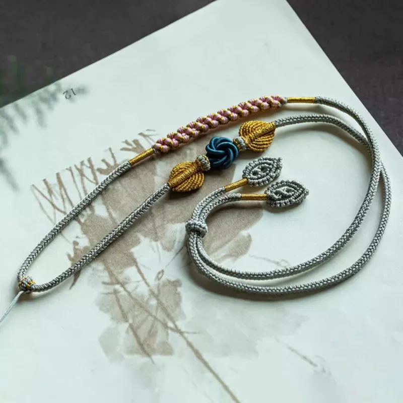 Moon Jewelry Braided String Necklaces Unisex-10
