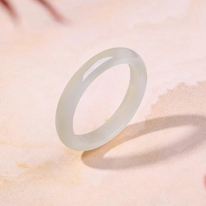 Moon Jewelry Natural Chalcedony Jade Bangles Unisex-4