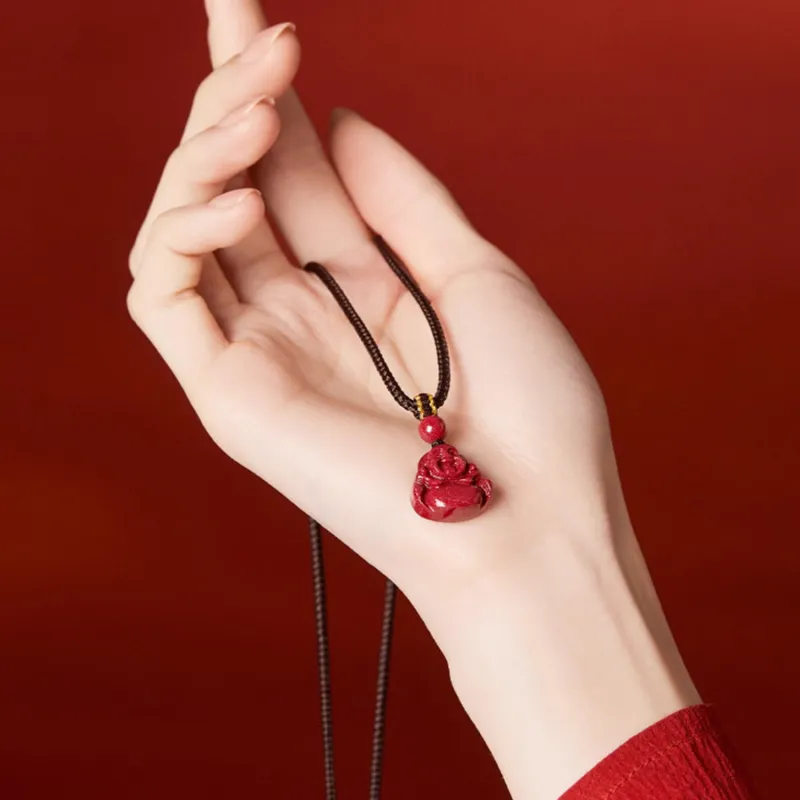 Moon Jewelry Cinnabar Necklaces Unisex-2