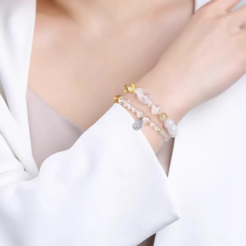 Moon Jewelry Crystal Jade Bracelets Unisex-4