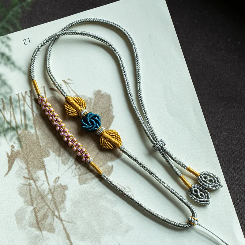 Moon Jewelry Braided String Necklaces Unisex-8