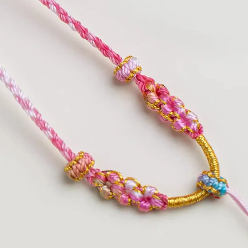 Moon Jewelry Braided String Necklaces Unisex-12