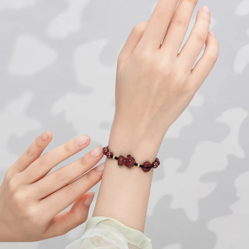 Moon Jewelry Cinnabar Bracelets Unisex-1