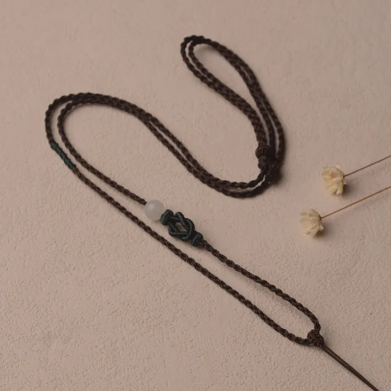 Moon Jewelry Braided String Necklaces Unisex-1