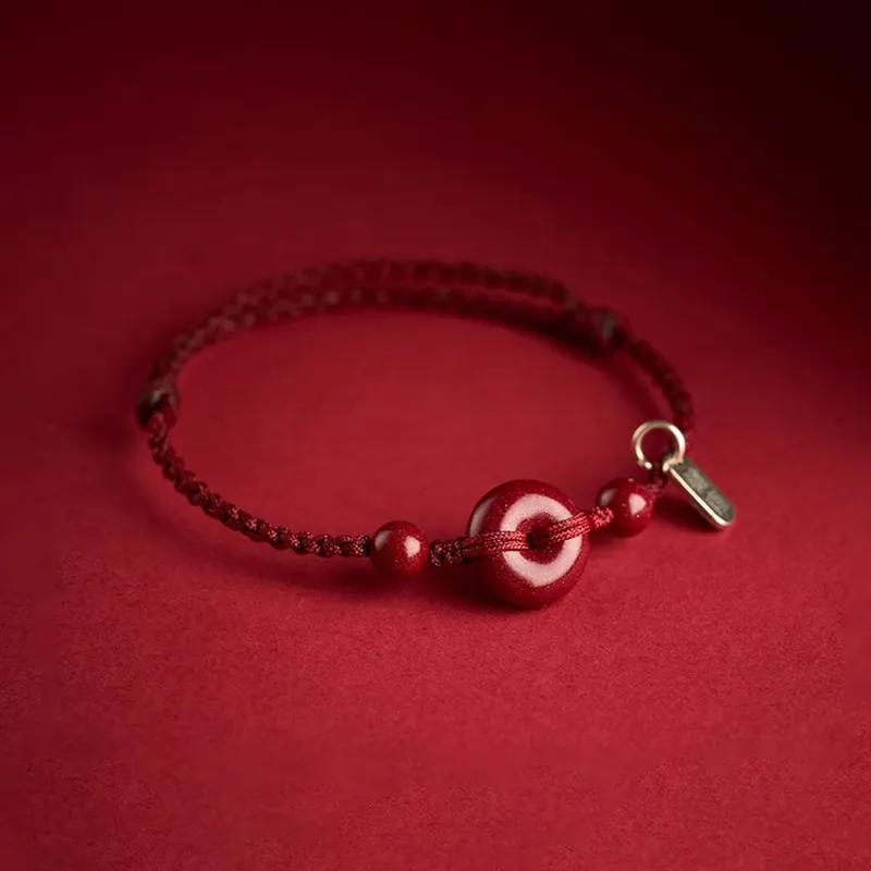 Moon Jewelry Cinnabar Bracelets Unisex-4