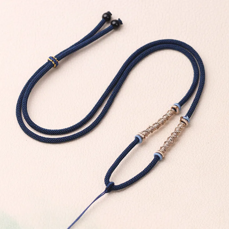 Moon Jewelry Braided String Necklaces Unisex-21