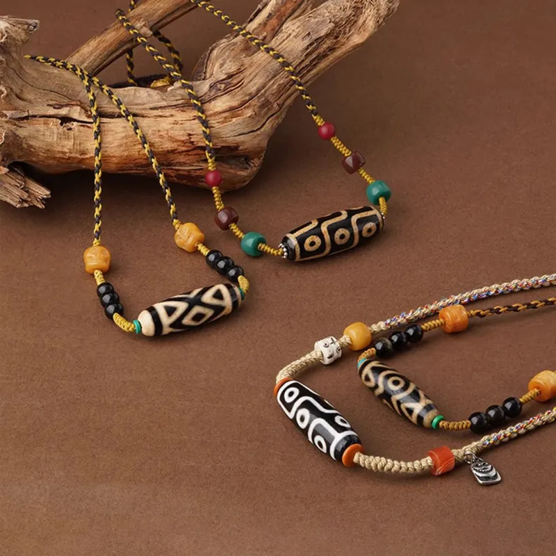 Moon Jewelry Agate Necklaces Unisex-1