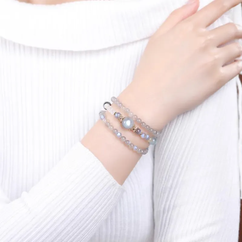 Moon Jewelry Crystal Necklaces Unisex-18