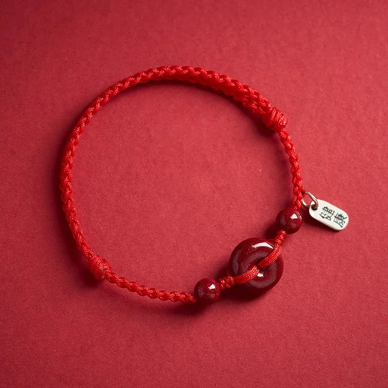 Moon Jewelry Cinnabar Bracelets Unisex-7