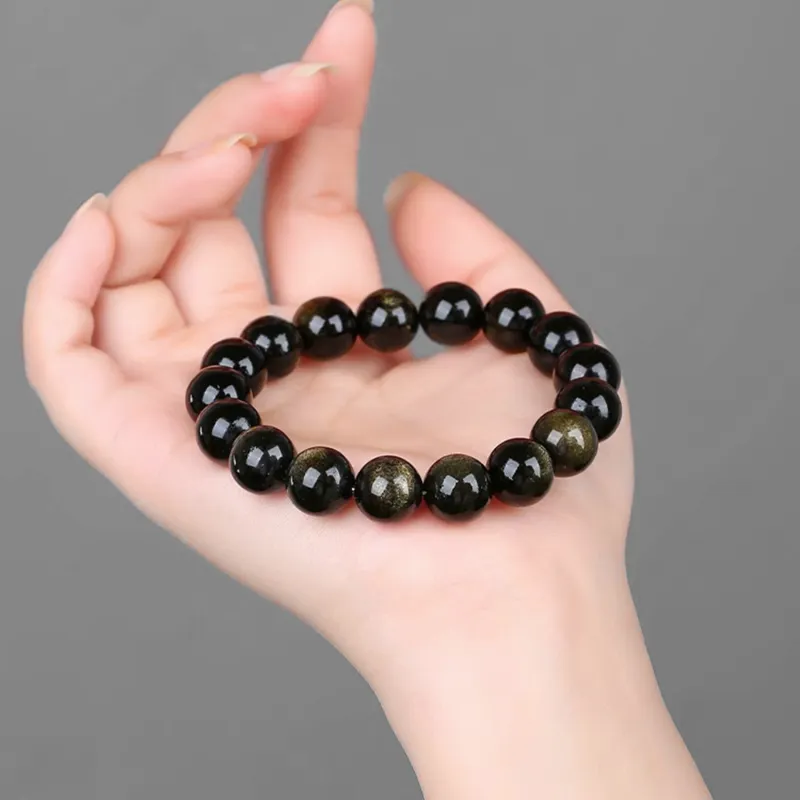 Moon Jewelry Obsidian Bracelets Unisex-2