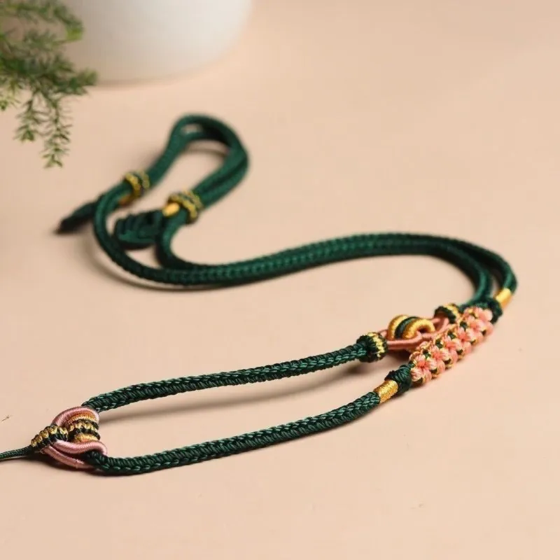 Moon Jewelry Braided String Necklaces Unisex-7