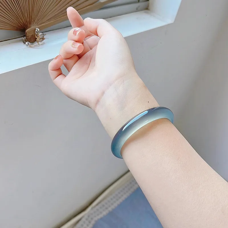 Moon Jewelry Agate Jade Bangles Women's-7