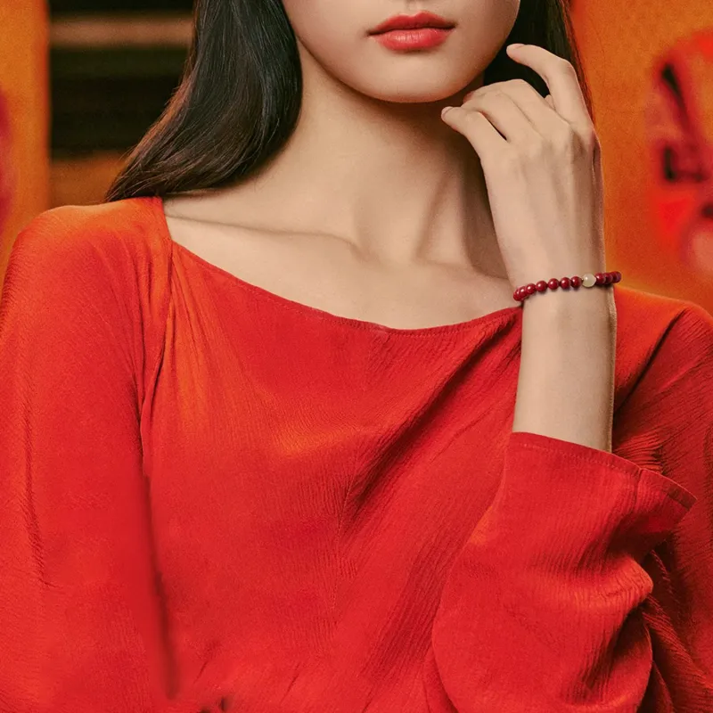 Moon Jewelry Cinnabar Bracelets Women's-3