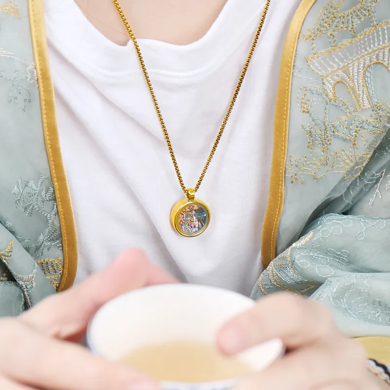 Moon Jewelry Alloy Necklaces Unisex-3