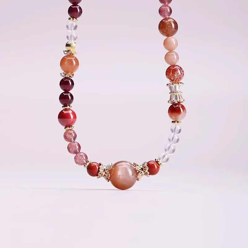 Moon Jewelry Crystal Necklaces Unisex-21