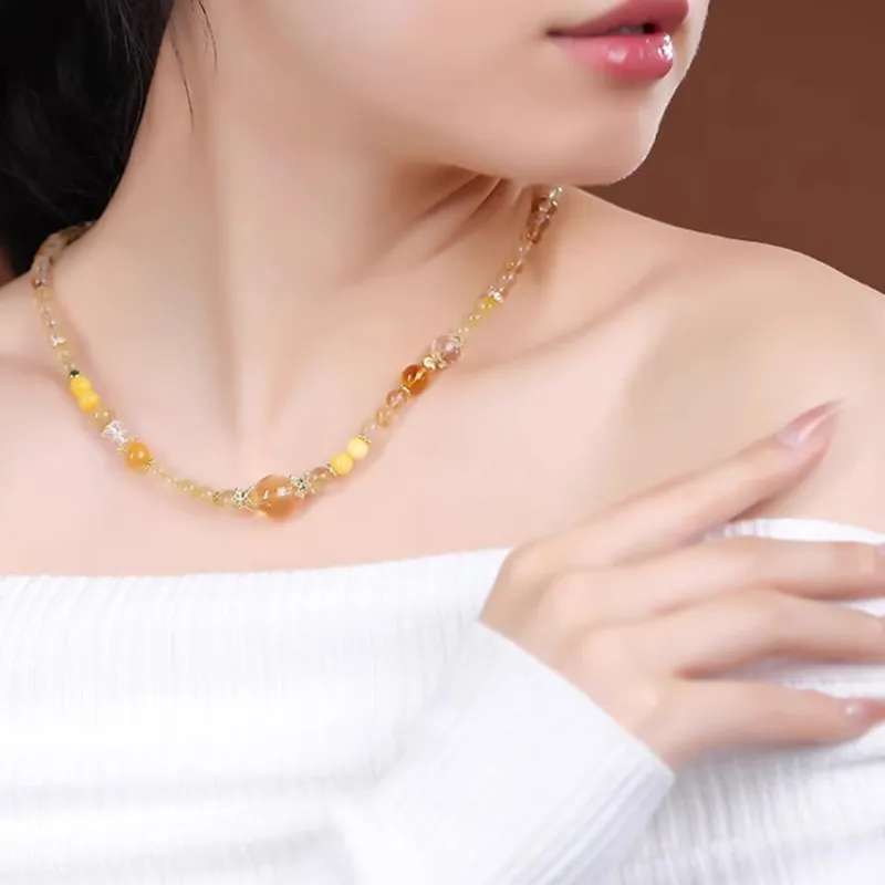 Moon Jewelry Crystal Necklaces Unisex-28