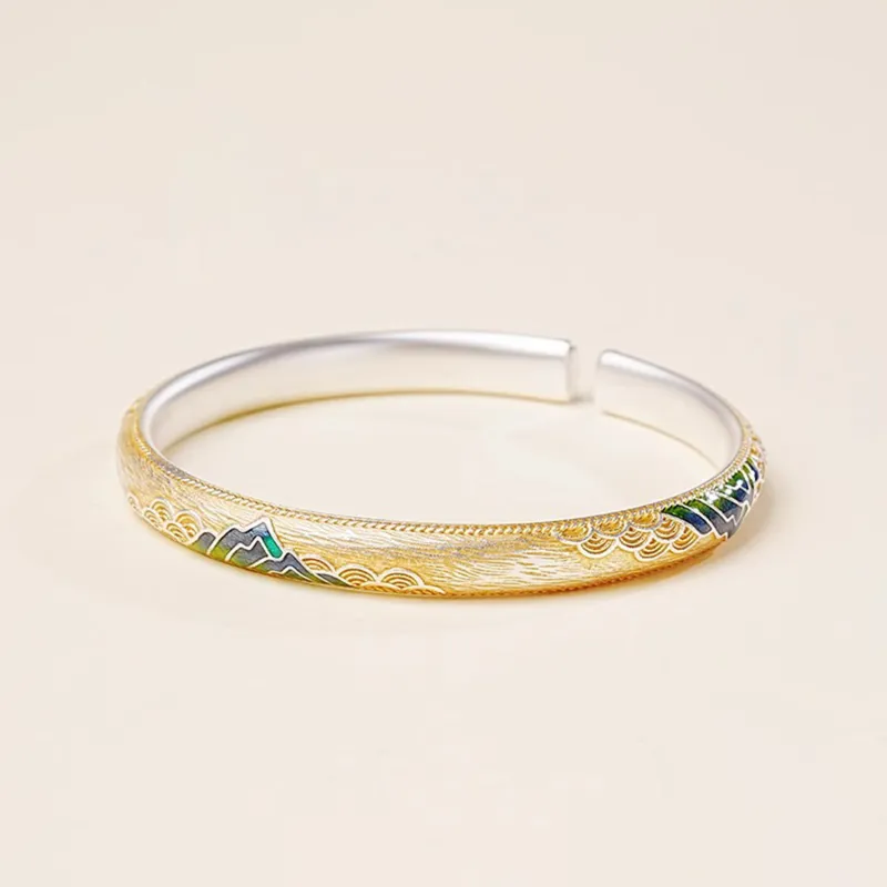 Moon Jewelry 999 Fine Silver Sterling Silver Bracelets Unisex-4