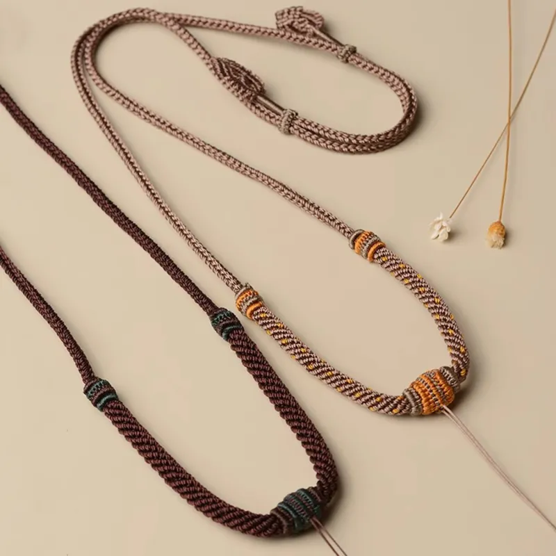 Moon Jewelry Fabric Necklaces Unisex-7