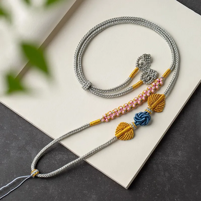 Moon Jewelry Braided String Necklaces Unisex-7