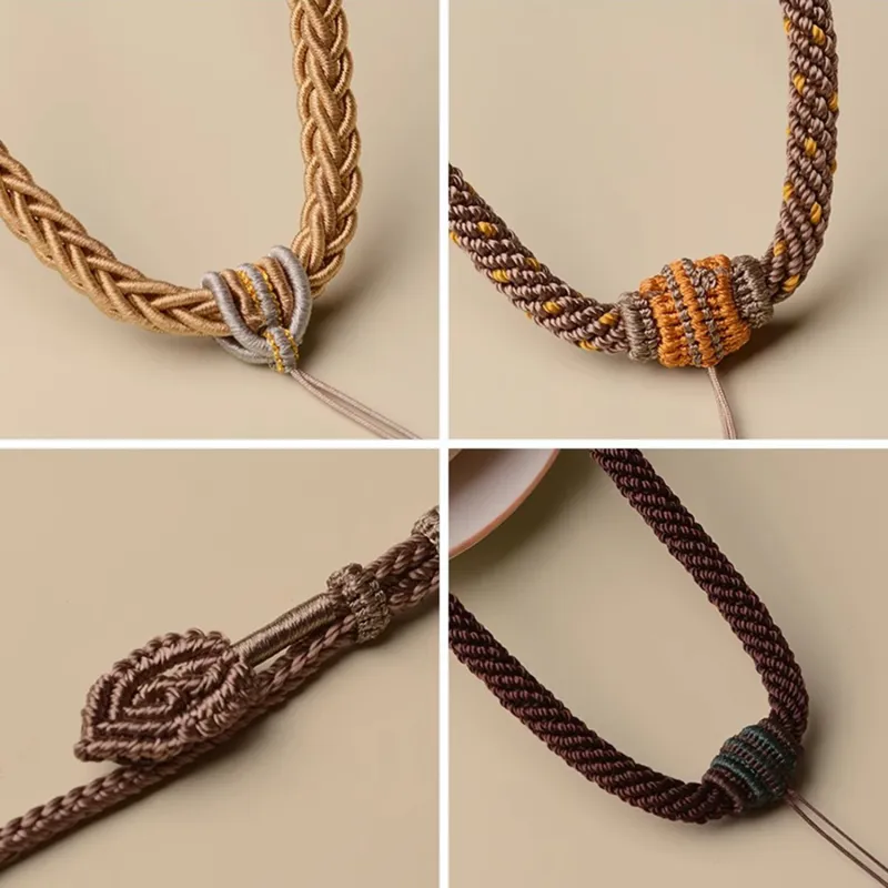 Moon Jewelry Fabric Necklaces Unisex-3