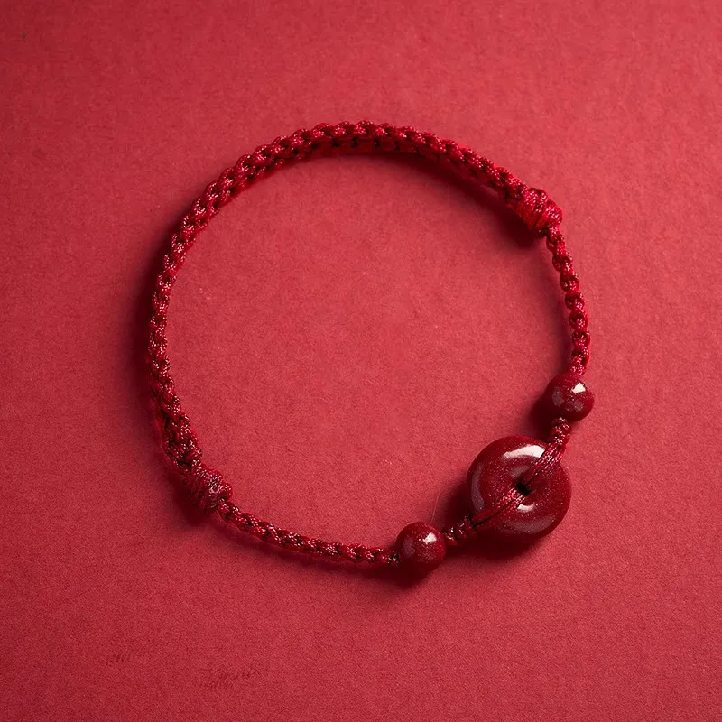 Moon Jewelry Cinnabar Bracelets Unisex-12