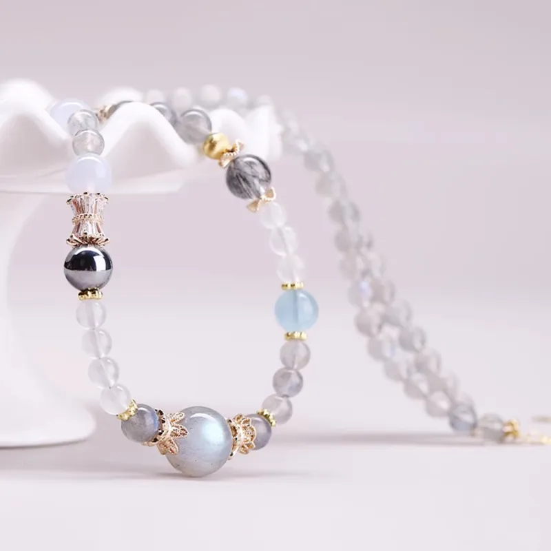 Moon Jewelry Crystal Necklaces Unisex-17