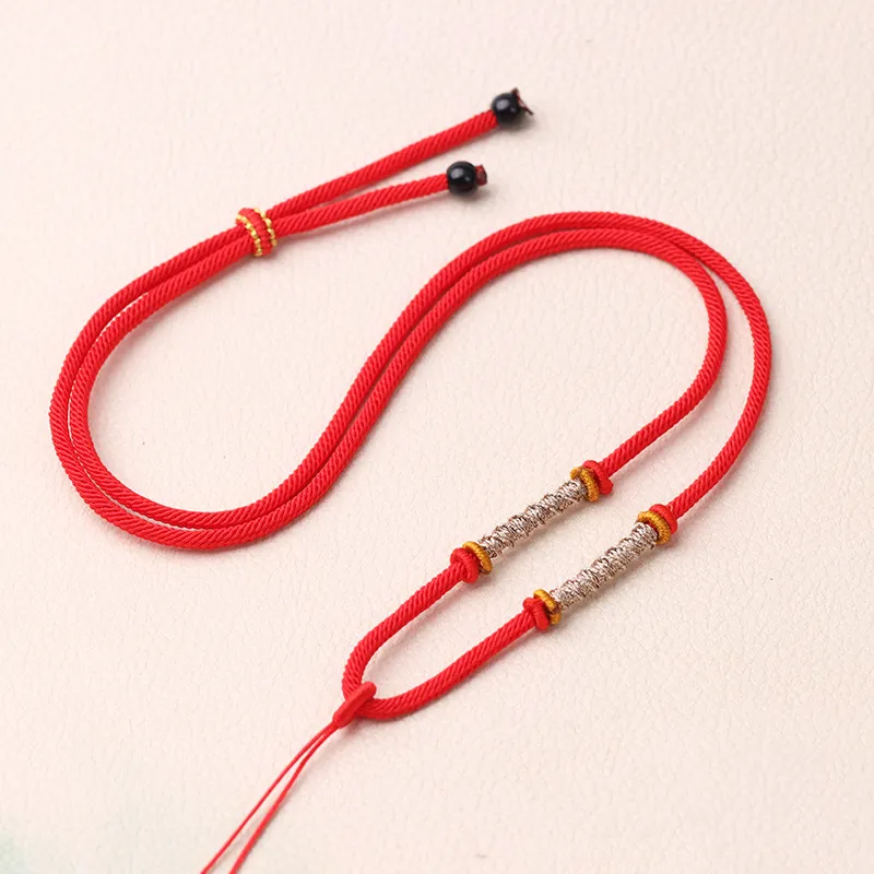 Moon Jewelry Braided String Necklaces Unisex-3