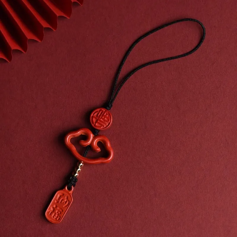 Moon Jewelry Cinnabar Pendants Unisex-1