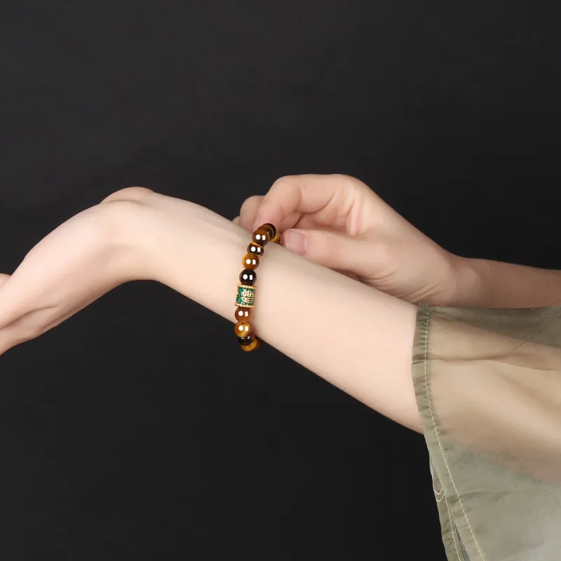 Moon Jewelry Tiger's Eye Stone Bracelets Unisex-3