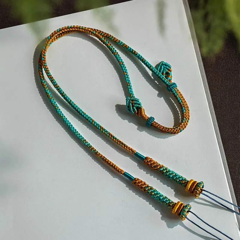 Moon Jewelry Braided String Necklaces Unisex-1
