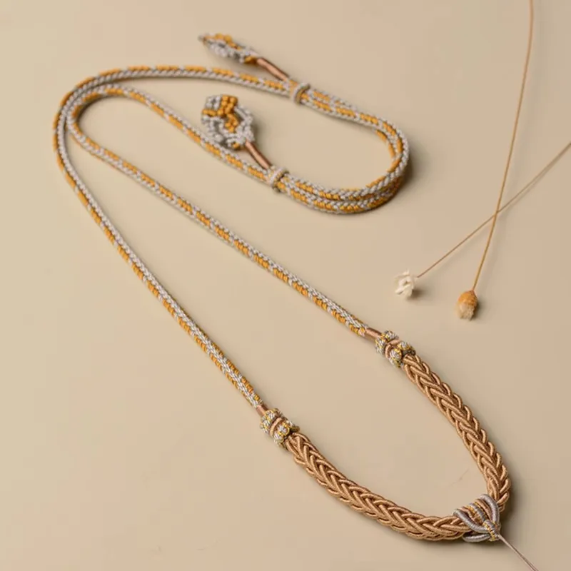 Moon Jewelry Fabric Necklaces Unisex-12