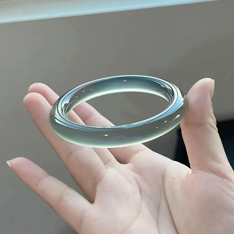 Moon Jewelry Natural Agate Jade Bangles Women's-1