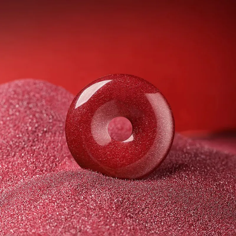 Moon Jewelry Reconstructed Cinnabar Necklaces Unisex-11