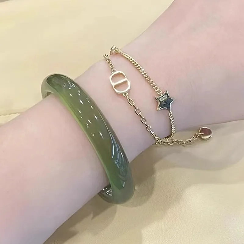 Moon Jewelry Natural Agate Bangles Unisex-1