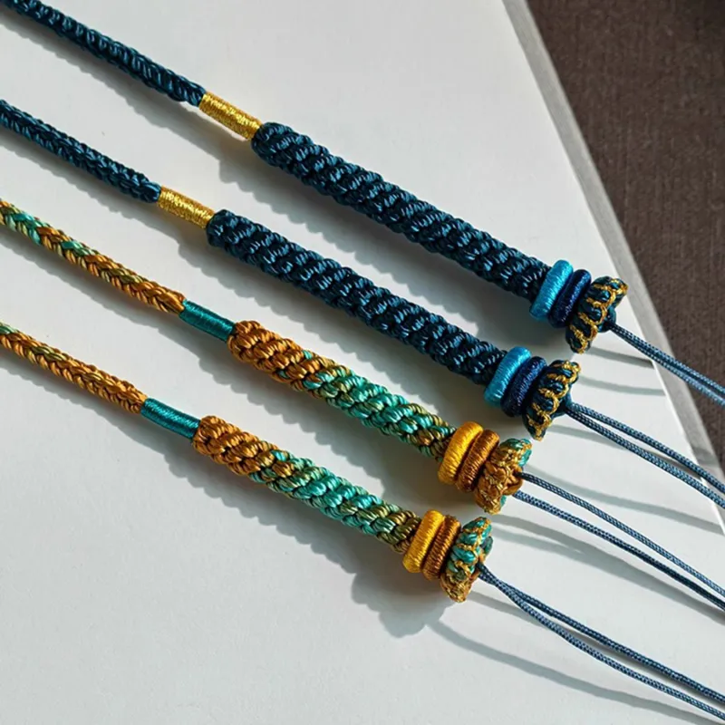 Moon Jewelry Braided String Necklaces Unisex-5