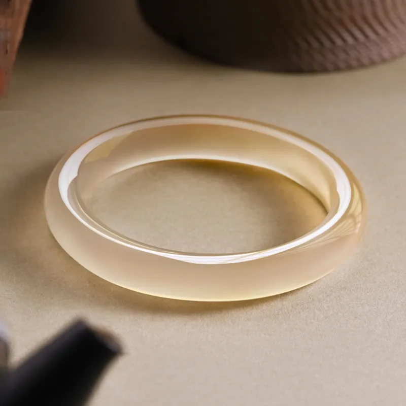Moon Jewelry Chalcedony Bangles Unisex-2